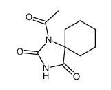 1-Acetyl-1,3-diazaspiro[4.5]decane-2,4-dione结构式