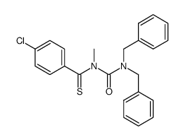 1,1-Dibenzyl-3-(4-chloro-thiobenzoyl)-3-methyl-urea Structure