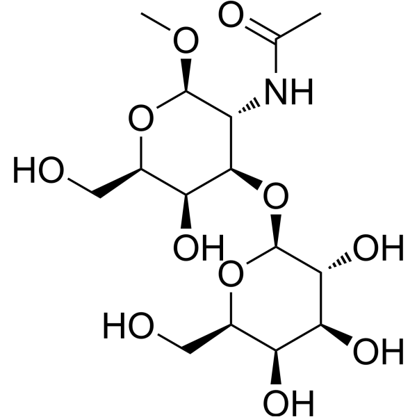 N-乙酰基-3-O-β-D-吡喃半乳糖基-β-D-半乳糖胺甲基糖苷图片