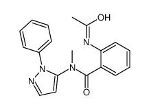 2-acetamido-N-methyl-N-(2-phenylpyrazol-3-yl)benzamide Structure