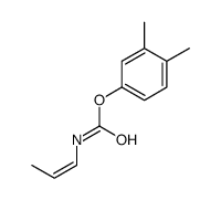 (3,4-dimethylphenyl) N-prop-1-enylcarbamate结构式