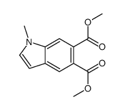 dimethyl 1-methylindole-5,6-dicarboxylate结构式
