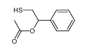 Acetic acid 2-mercapto-1-phenyl-ethyl ester Structure