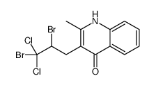 3-(2,3-dibromo-3,3-dichloropropyl)-2-methyl-1H-quinolin-4-one Structure