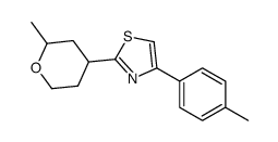 2-(2-methyloxan-4-yl)-4-(4-methylphenyl)-1,3-thiazole Structure