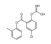 (2-methylphenyl) 2-carbamoyloxy-5-chloro-benzoate structure