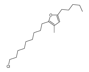 2-(9-chlorononyl)-3-methyl-5-pentylfuran结构式