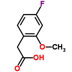 2-(4-氟-2-甲氧基苯基)乙酸结构式