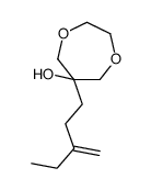 6-(3-methylidenepentyl)-1,4-dioxepan-6-ol结构式