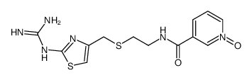 N-[2-(2-guanidinothiazol-4-ylmethylthio)ethyl]-3 pyridinecarboxamide-1 oxide Structure