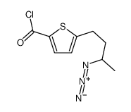 5-(3-azidobutyl)thiophene-2-carbonyl chloride Structure