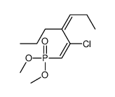 4-(1-chloro-2-dimethoxyphosphorylethenyl)hept-3-ene结构式