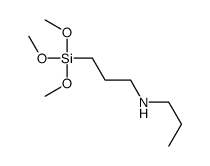 N-propyl-3-trimethoxysilylpropan-1-amine结构式