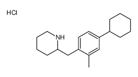 2-[(4-cyclohexyl-2-methylphenyl)methyl]piperidine,hydrochloride Structure
