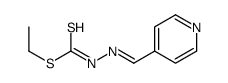 ethyl N-(pyridin-4-ylmethylideneamino)carbamodithioate结构式