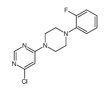 4-chloro-6-[4-(2-fluorophenyl)piperazin-1-yl]pyrimidine结构式