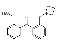 2-AZETIDINOMETHYL-2'-THIOMETHYLBENZOPHENONE结构式