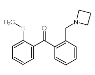 2-AZETIDINOMETHYL-2'-THIOMETHYLBENZOPHENONE structure