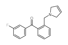 3'-FLUORO-2-(3-PYRROLINOMETHYL) BENZOPHENONE结构式