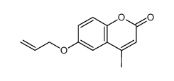 6-allyloxy-4-methyl-chromen-2-one结构式