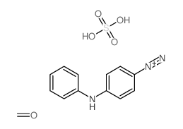 4-anilinobenzenediazonium,formaldehyde,sulfuric acid结构式