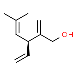 (S)-3-Ethenyl-5-methyl-2-methylene-4-hexen-1-ol Structure