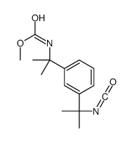 methyl N-[2-[3-(2-isocyanatopropan-2-yl)phenyl]propan-2-yl]carbamate结构式