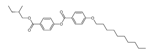 (S)-(+)-2-methyl-1-butyl-4-(4-decyloxybenzoyloxy)benzoate Structure