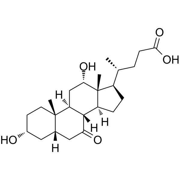 7-Keto-3α,12-α-dihydroxycholanic Acid structure