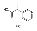 3-Pyridineacetic acid, α-methyl-, hydrochloride Structure