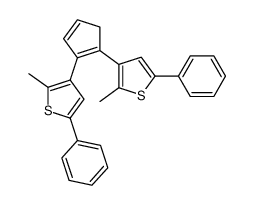 2-methyl-3-[2-(2-methyl-5-phenylthiophen-3-yl)cyclopenta-1,3-dien-1-yl]-5-phenylthiophene Structure