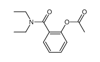 2-acetoxy-benzoic acid diethylamide Structure