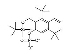 [3,5-ditert-butyl-2-[[tert-butyl(dimethyl)silyl]oxymethyl]-4-ethenylphenyl] phosphate结构式
