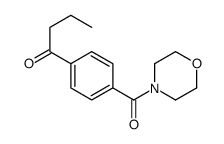 1-[4-(morpholine-4-carbonyl)phenyl]butan-1-one Structure