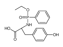 (2S)-2-[[ethoxy(phenyl)phosphoryl]amino]-3-(4-hydroxyphenyl)propanoic acid Structure