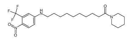 10-(4-nitro-3-trifluoromethyl-phenylamino)-1-piperidin-1-yl-decan-1-one Structure