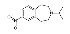 7-nitro-3-propan-2-yl-1,2,4,5-tetrahydro-3-benzazepine结构式