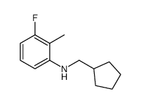 N-(cyclopentylmethyl)-3-fluoro-2-methylaniline结构式