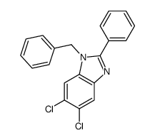 1-benzyl-5,6-dichloro-2-phenylbenzimidazole Structure