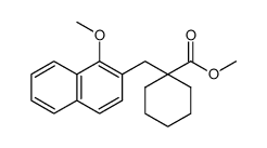 methyl 1-((1-methoxynaphthalen-2-yl)methyl)cyclohexanecarboxylate结构式