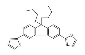 2-(9,9-dibutyl-6-thiophen-2-ylfluoren-3-yl)thiophene结构式