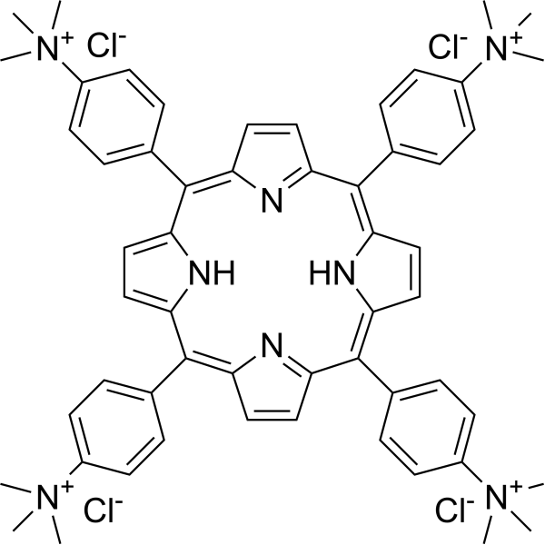 MESO-TETRA(4-N,N,N-TRIMETHYLANILINIUM) PORPHINE TETRACHLORIDE structure