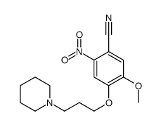 5-Methoxy-2-nitro-4-[3-(1-piperidinyl)propoxy]benzonitrile结构式