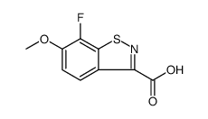 1,2-Benzisothiazole-3-carboxylic acid, 7-fluoro-6-methoxy Structure