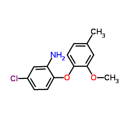 5-Chloro-2-(2-methoxy-4-methylphenoxy)aniline Structure