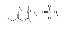 diethylmethyl[1-methyl-1-[(2-methyl-1-oxoallyl)oxy]ethyl]ammonium methyl sulphate结构式