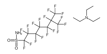 heptadecafluoroisooctanesulphonamide, compound with triethylamine(1:1) Structure