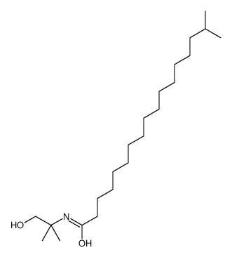 N-(2-hydroxy-1,1-dimethylethyl)isooctadecan-1-amide structure