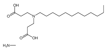 N-(2-carboxyethyl)-N-dodecyl-β-alanine, compound with methylamine (1:1)结构式