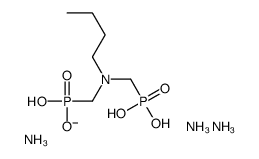 triammonium hydrogen [(butylimino)bis(methylene)]bisphosphonate structure